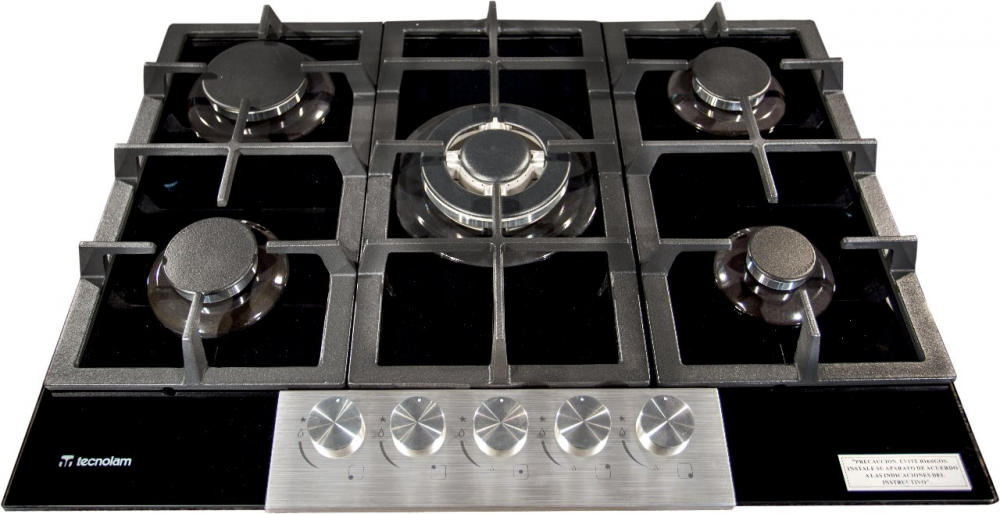 Parrilla a gas TECNOLAM Vetro705.NE de 70 Cm - Cubimas