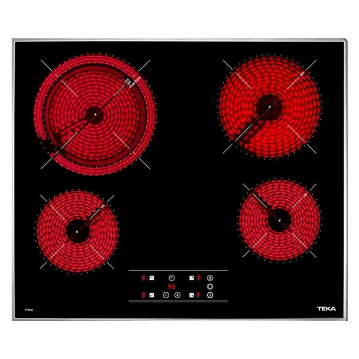 Parrilla eléctrica TEKA TT 6420 con cristal con marco metal slim - Cubimas
