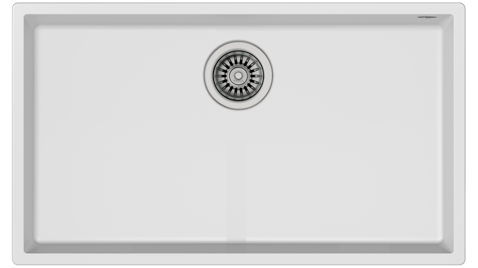 Tarja de submontar TEKA Square 72.40 Tg Bco TEGRANITE+ - Cubimas